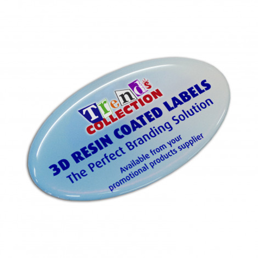 Picture of Resin Coated Labels 74 x 43mm Oval
