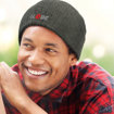 Picture of Nebraska Heather Cable Knit Beanie