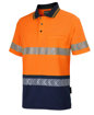 Picture of HI VIS (D+N) COTTON BACK S/S SEGMENTED TAPE POLO