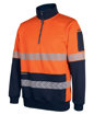 Picture of HI VIS 330G 1/2 ZIP SEGMENTED TAPE FLEECE