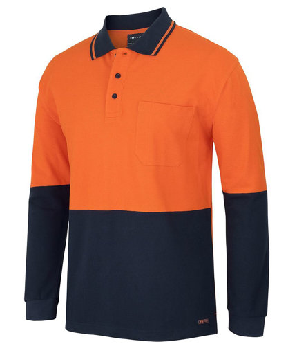 Picture of HI VIS L/S COTTON PIQUE TRAD POLO