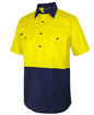 Picture of HI VIS CLOSE FRONT S/S 150G WORK SHIRT