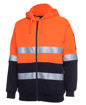 Picture of HI VIS (D+N) FULL ZIP FLEECY HOODIE