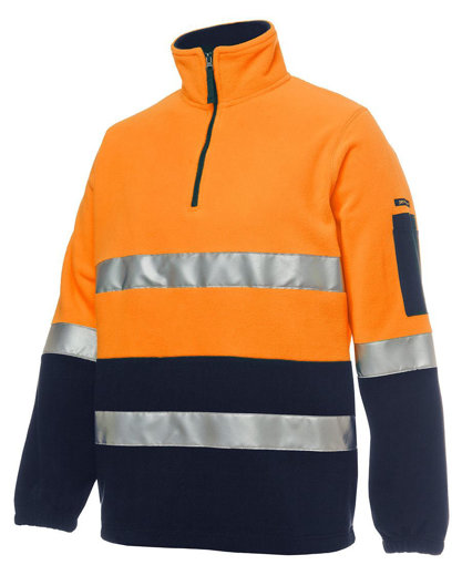 Picture of HI VIS (D+N) 1/2 ZIP POLAR FLEECE