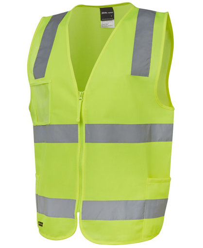 Picture of HI VIS (D+N) ZIP SAFETY VEST