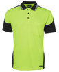 Picture of HI VIS CONTRAST PIPING POLO