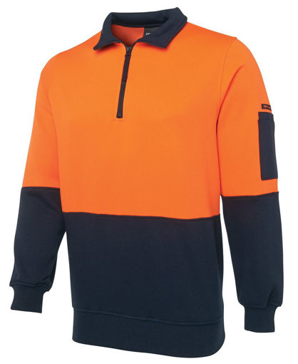 Picture of HI VIS 1/2 ZIP FLEECY SWEAT