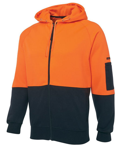 Picture of HI VIS FULL ZIP FLEECY HOODIE