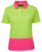 Picture of LADIES HI VIS S/S COMFORT POLO