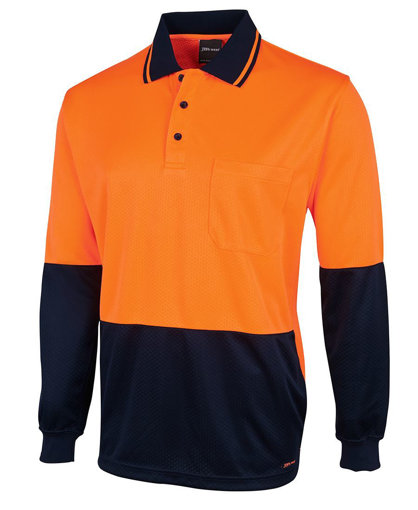 Picture of HI VIS L/S JACQUARD POLO