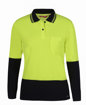 Picture of LADIES HI VIS L/S COMFORT POLO