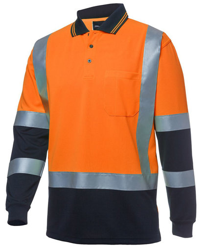 Picture of HI VIS L/S D+N H PATTERN TRAD POLO