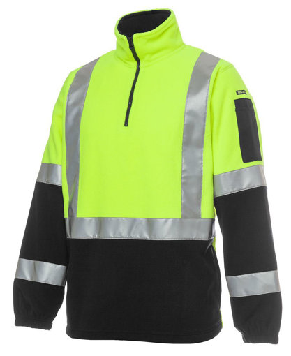 Picture of HI VIS (D+N) H PATTERN BIOMOTION 1/2 ZIP POLAR FLEECE