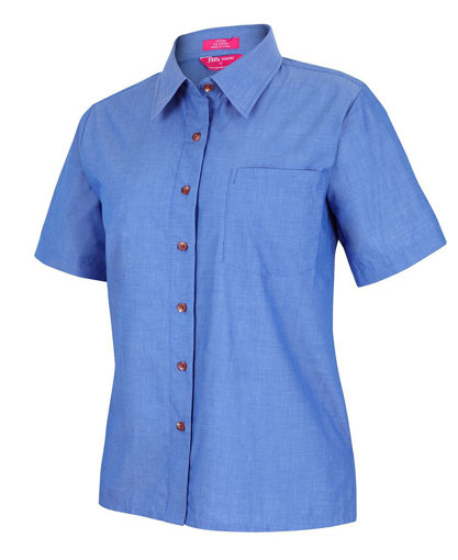 Picture of LADIES ORIGINAL S/S INDIGO CHAMBRAY SHIRT